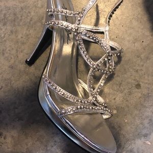 Prom heels. Size 6. Worn once.